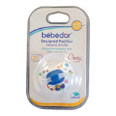 Bebedor Desenli Emzik Silikon Damaklı Uç 6-18 Ay Lacivert